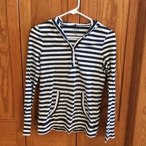 Navy Stripe Hoodie